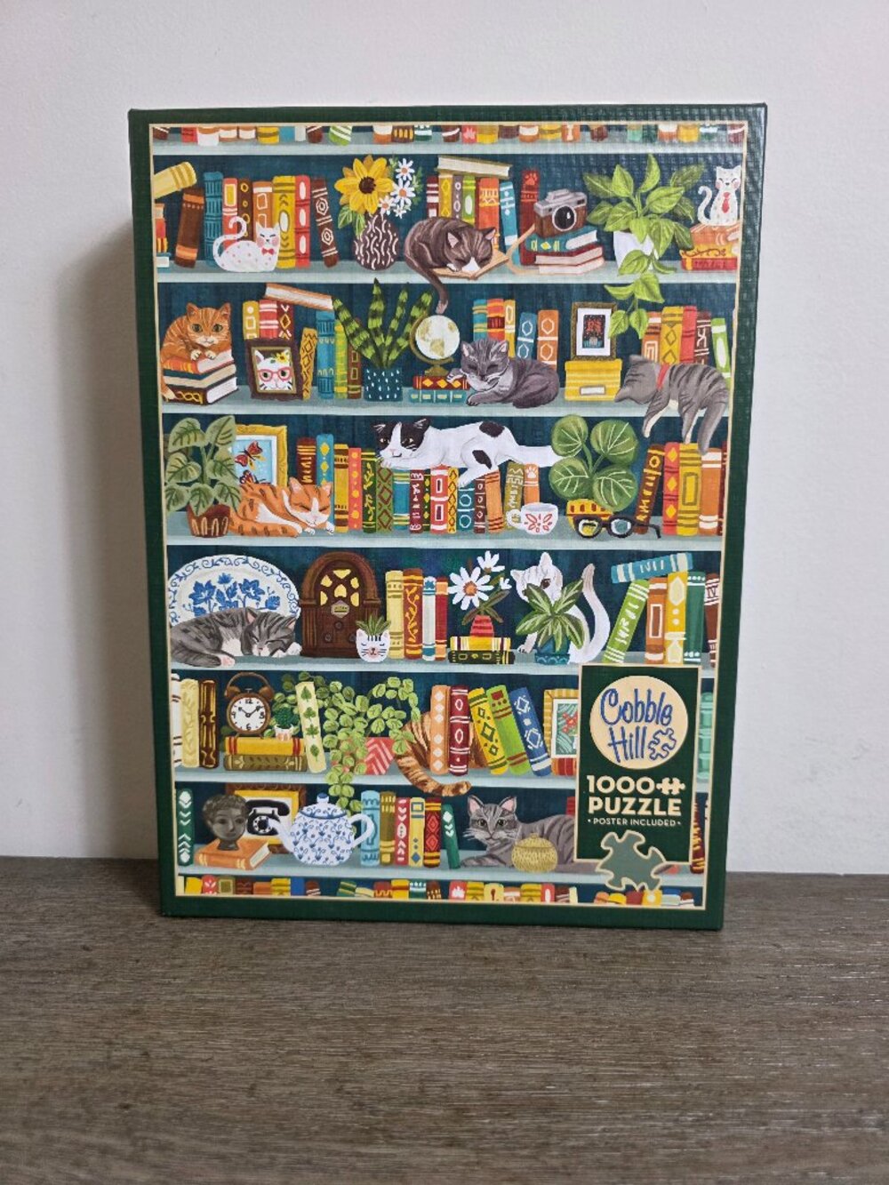 The Purrfect Bookshelf - 1000 Piece Jigsaw Puzzle by Cobble Hill